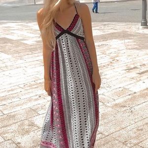 Printed maxi dress
